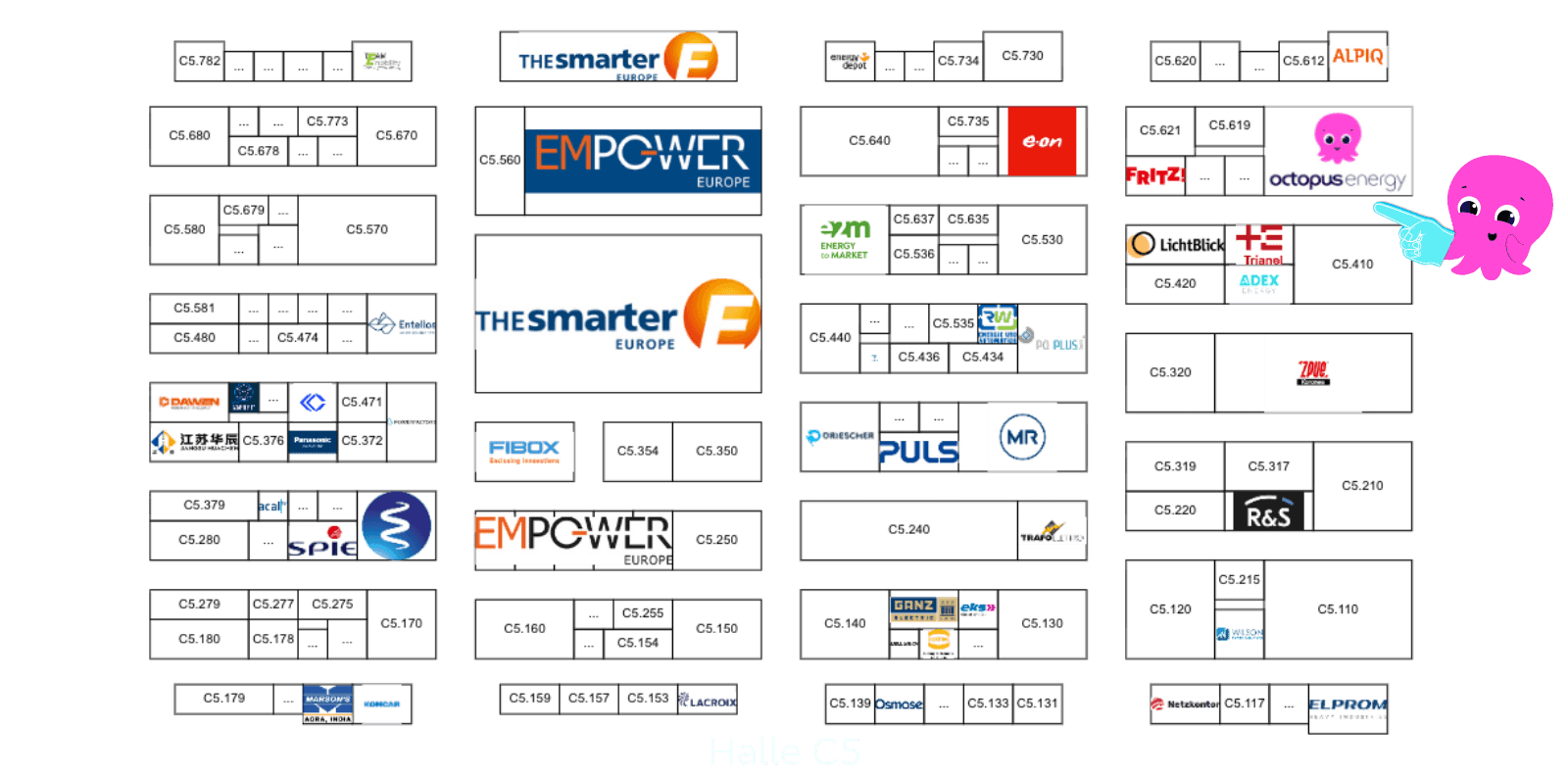 Du findest uns in Halle C5