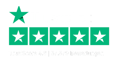 4.8 (von 5) Sterne Trustpilot Kundenbewertung