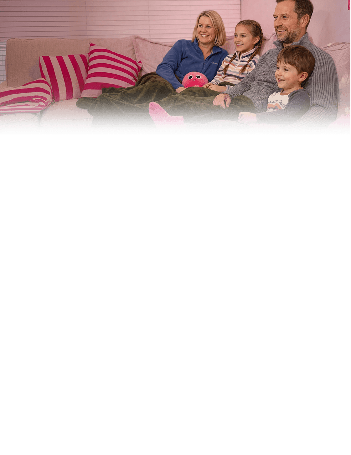Eine lächelnde Familie