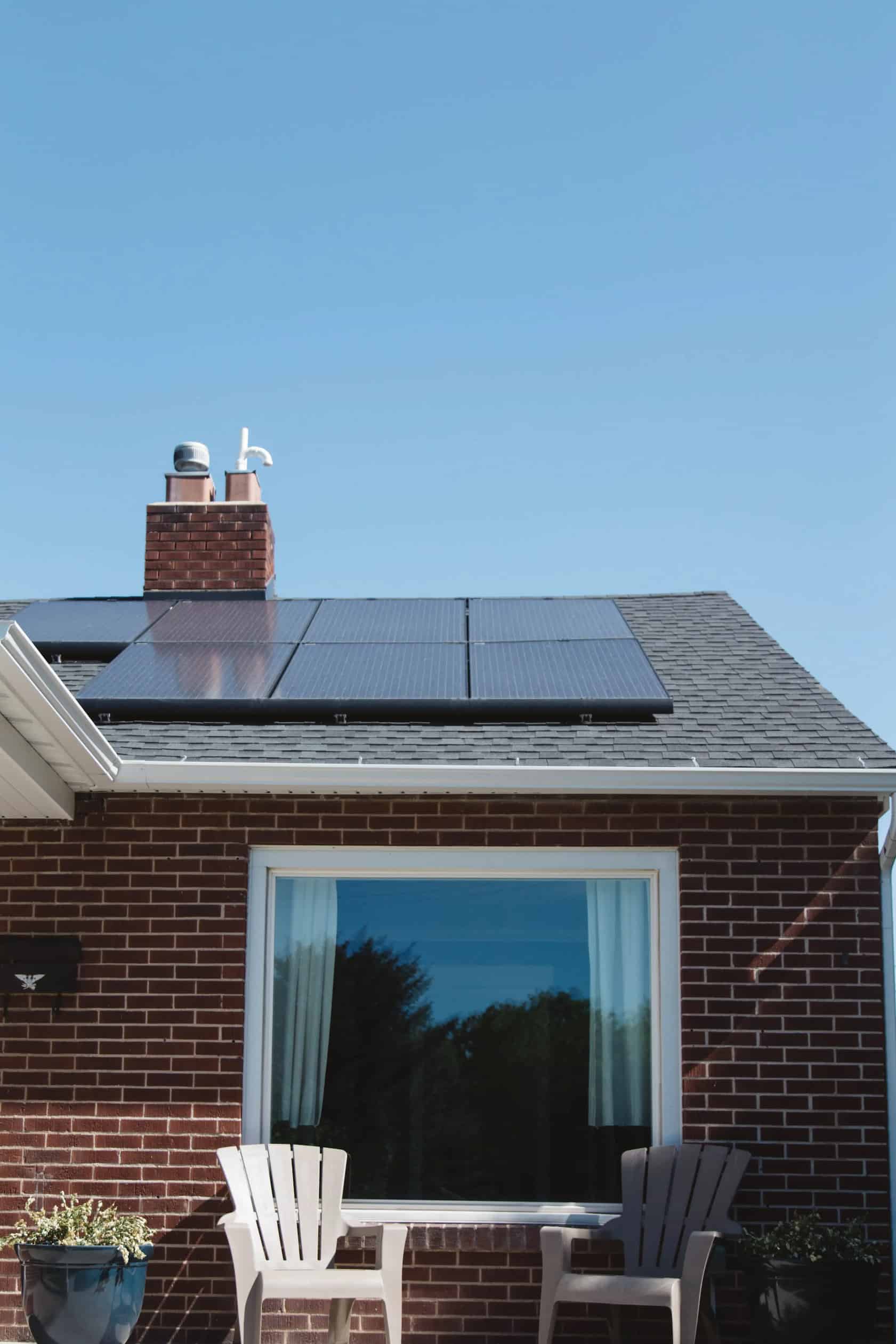 Solar Anlage auf einem Dach