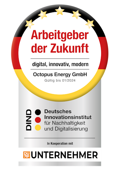 Auszeichnung zum Arbeitgeber der Zukunft vom deutschen Innovationsinstitut